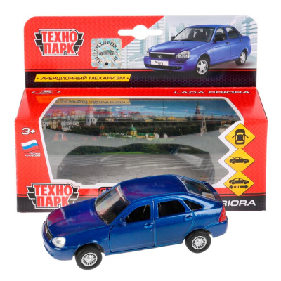 Коллекционная машинка Lada Priora Хэтчбек Технопарк SB-18-22-LP(BU)WB
